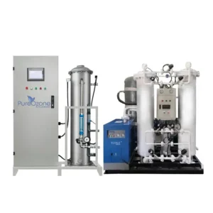 Generador de ozono industrial PureOzone de alta capacidad para tratamiento de agua residual.